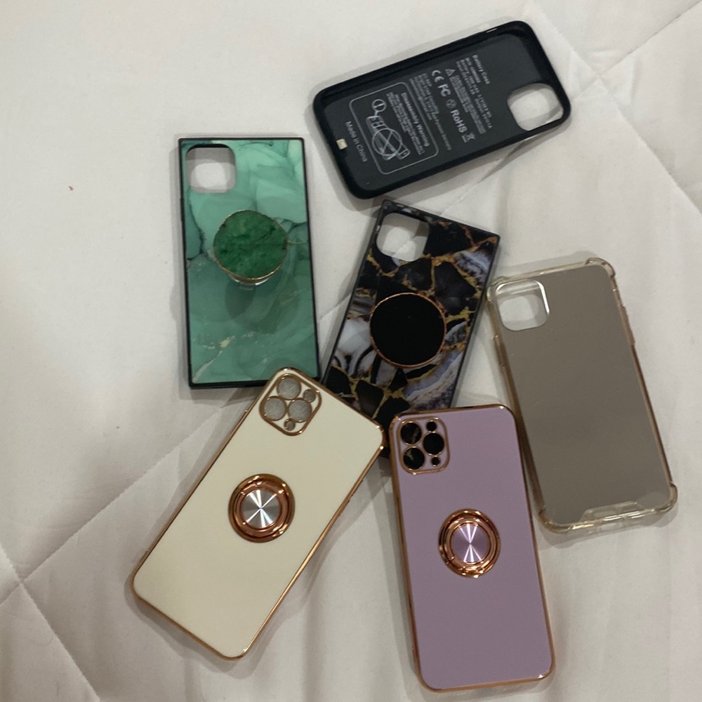 11 max pro iPhone cases and a battery charger bundle